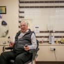 Melvin Eley at his barbershop in Stechford, Birmingham.