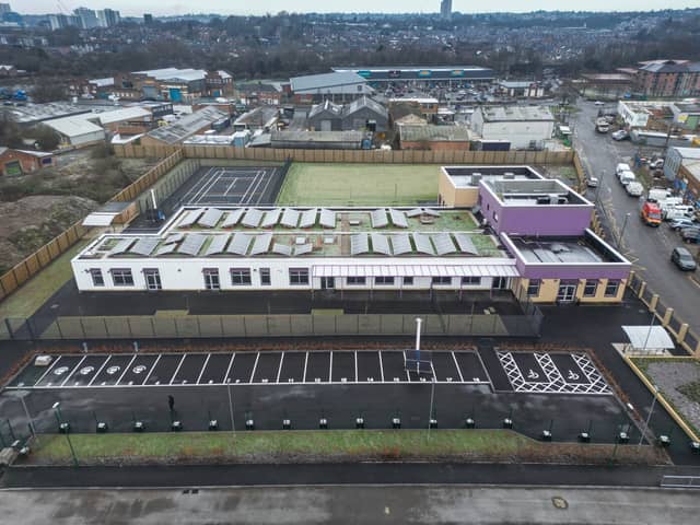 Waterside Primary School in Nottingham which will never open.