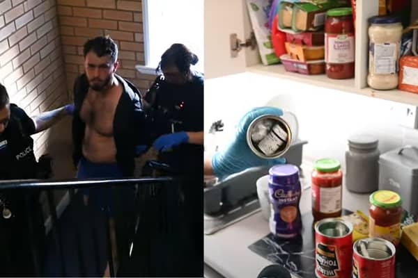 Police raid property and find £20k of illegal drugs.