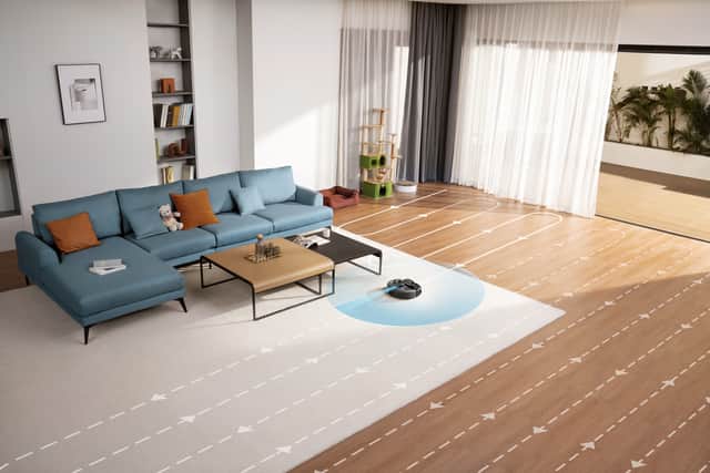 Eufy's iPath navigation makes getting to all parts of the room really easy