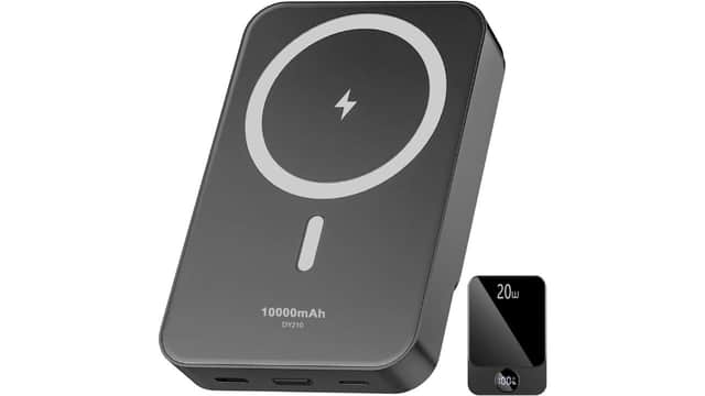 The power bank has 10,000mAh and can charge at up to 20 watts