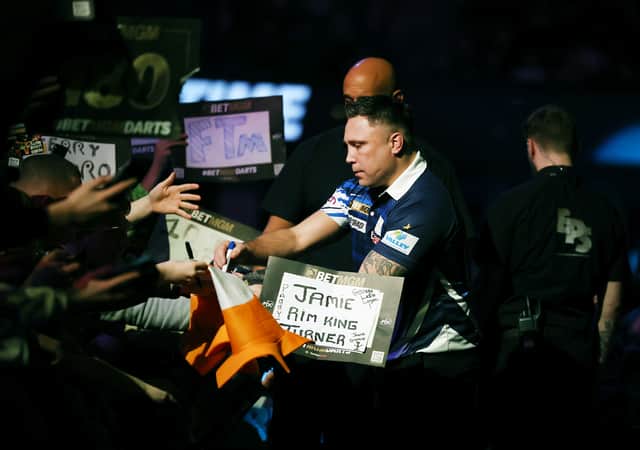 Gerwin Price during the 2025 Premier League darts