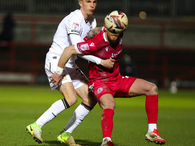 Charlie Waller in action against Accrington