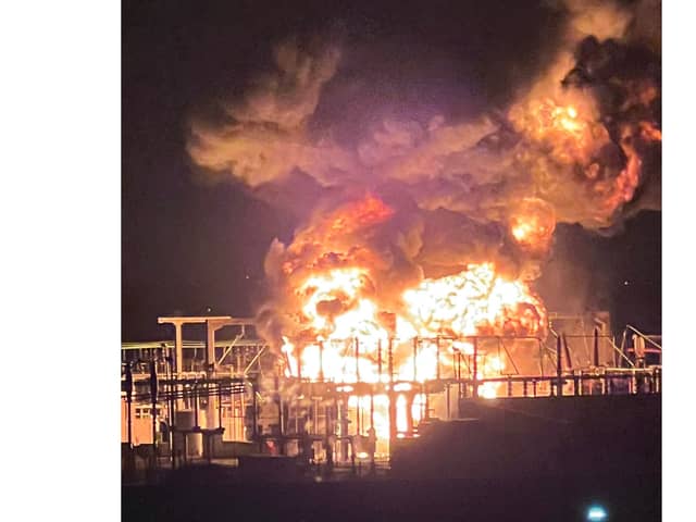 Specialist counter-terrorism officers have been investigating the substation fire near Heathrow Airport.
