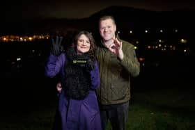 Omaze Million Pound House Norfolk winner Victoria Curtis-Cresswell with husband Dale.
