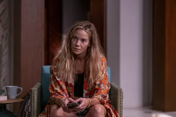The White Lotus star Michelle Monaghan has rubbished one popular fan theory for ending of the third season of the hit HBO show.