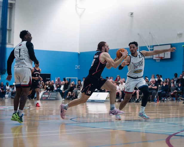 NBL Division 1 (2024-25) game between Milton Keynes Breakers and Bradford Dragons at Bletchley Leisure Centre, Milton Keynes. (Josh Nesden/@josh.jpg/joshjpg.uk)