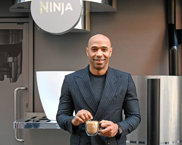 Thierry Henry at the Ninja Luxe Café