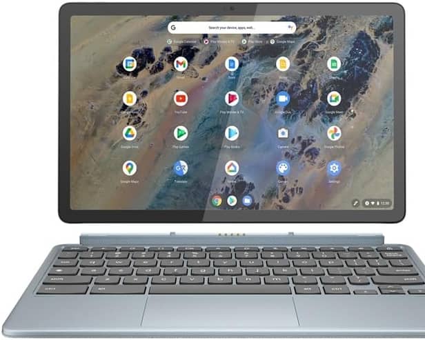 The screen detaches from the keyboard, becoming a tablet