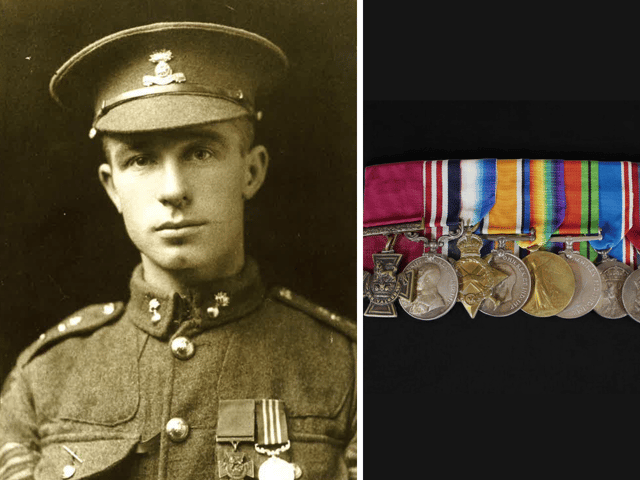 The medals of a Portsmouth soldier honoured for his heroics in the First World War were due to be going up for sale - including his Victoria Cross medal - but the lot has since been withdrawn.