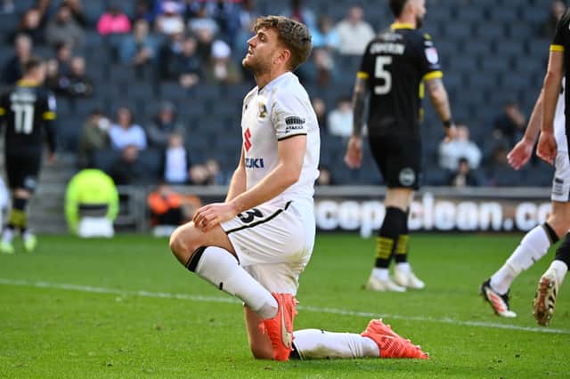 Laurence Maguire shows his frustration