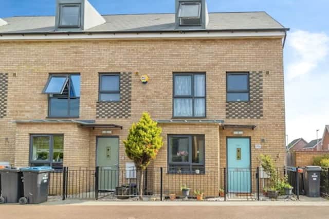 This Brooklands end-of-terrace is in a brilliant location