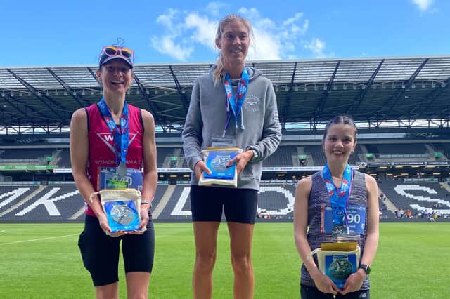 The women's MK Marathon podium