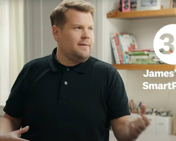 James Corden in a promotional video for WeightWatchers in 2021
