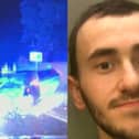 Brandon Lee crashed into a phone box - during a 100mph police chase - causing woman life-changing injuries.