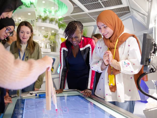 British Scientist Dame Dr Maggie Aderin at the National Space Centre