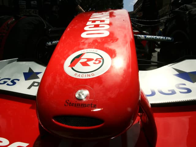 The diamond on the front of the Jaguar in 2004