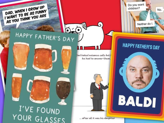 Show your dad how much you love him by giving him an insulting Father's Day card