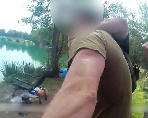 Andrew Bowman is confronted and attacks two Environment Agency water bailiffs whilst fishing at Poole Hall Fisheries near Alveley - assisted by his dad Sidney Bowman.  
