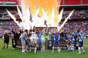 Oldham Athletic beat Southend at Wembley to return to the Football League