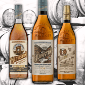 Yellowstone’s whiskey lineup, featuring their standout American Single Malt alongside two bourbon expressions.