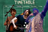 TRNSMT have released the set and stage times for this year's festival, headlined by [L-R] Biffy Clyro, Snow Patrol and 50 Cent.