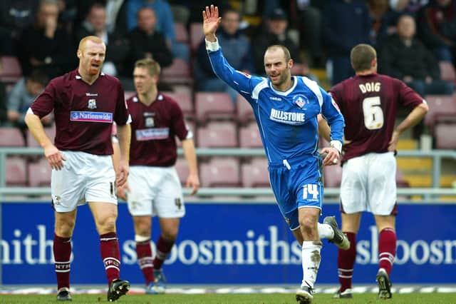 Warne scored 21 goals in 100 appearances for Oldham