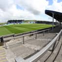 A view of Holker Street, home of Barrow AFC
