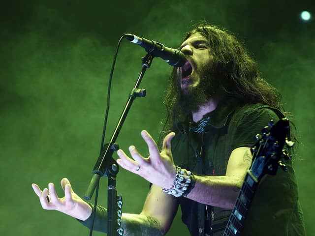 Robb Flynn from Machine Head; the band are day two's headline act as Bloodstock 2025 continues over the weekend.