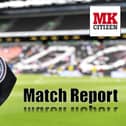 MK Dons match report