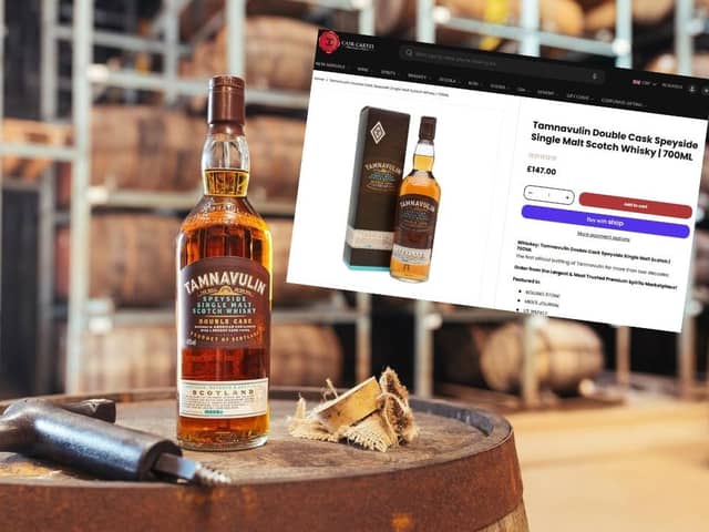 This whisky is currently £145 on the Cask Cartel website - but you can get it for just over £21 if you're quick