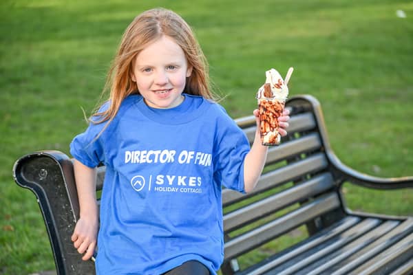 1,000 children aged 6-12 would eat three ice creams a day on holiday