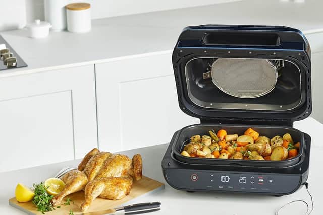 The machine can cook a variety of ingredients in a really healthy way