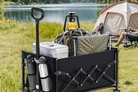 The SONGMICS folding trolley combines compact storage with a hefty 180kg load capacity
