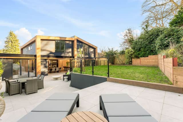 There's a large, landscaped garden - and all the furniture is included