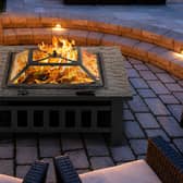 The XL square fire pit is designed to add warmth and ambience to gardens, patios and outdoor entertaining spaces
