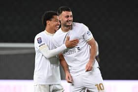 Aaron Collins scored a hat-trick against Brentford