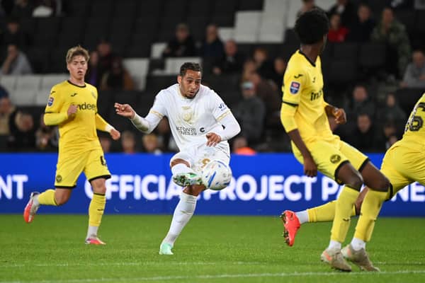 Sam Nombe got his first goal back at the club on Tuesday night