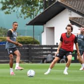 MK Dons in training at Woughton
