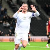 Alex Gilbey scores his 50th goal for Dons on Tuesday night