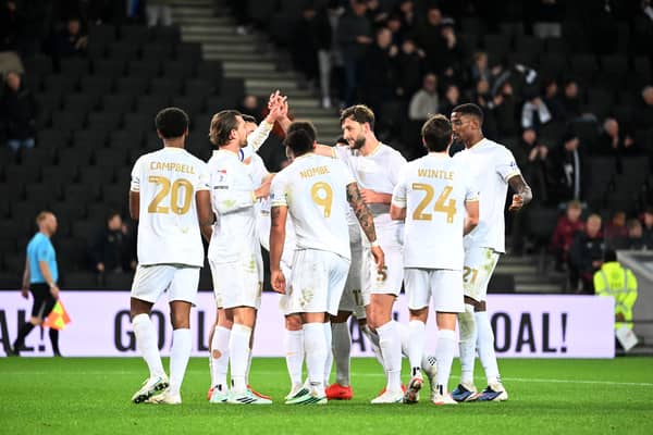 MK Dons celebrate against Bromley