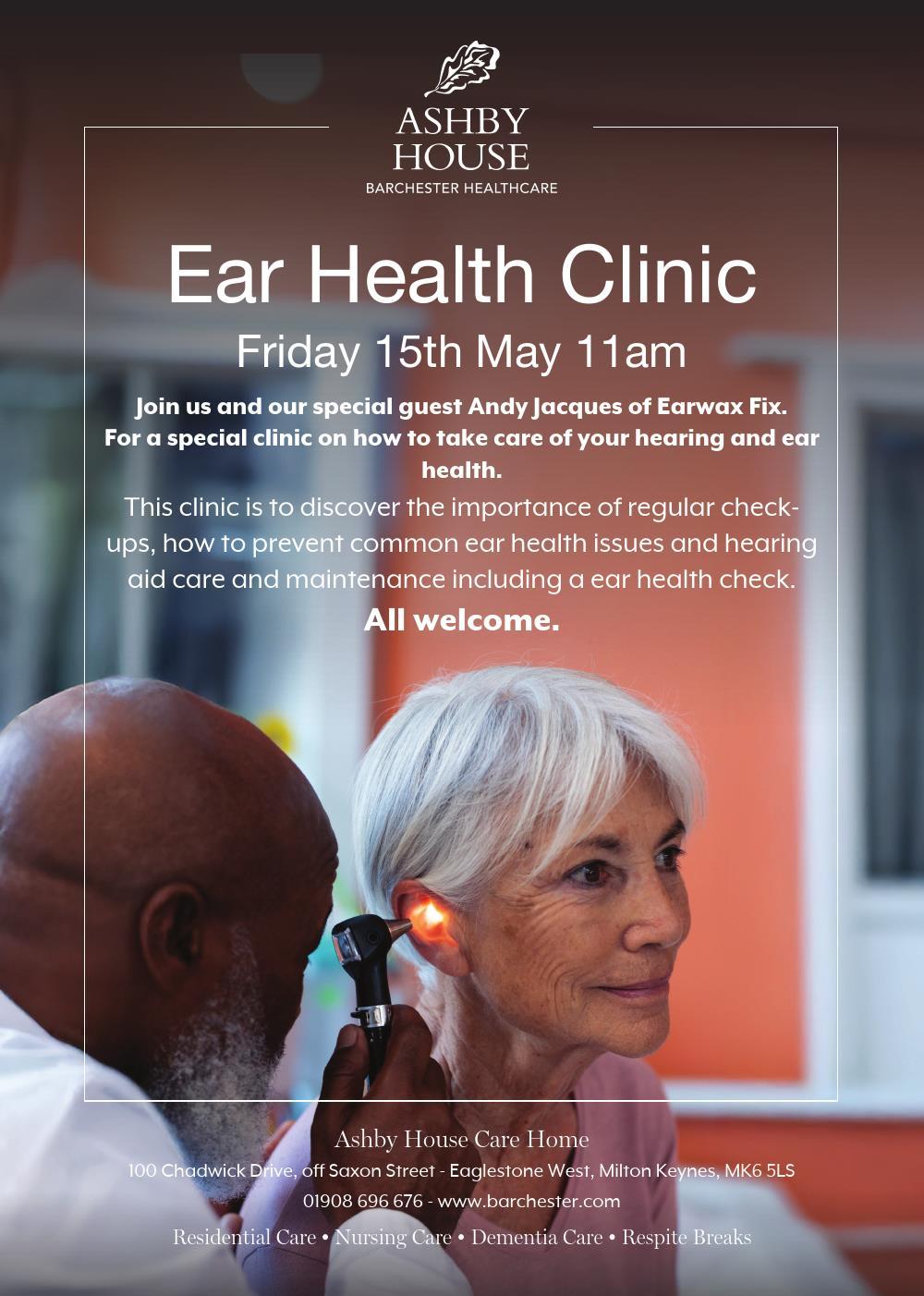 Samantha Roe Local care home hosts free ear health clinic
