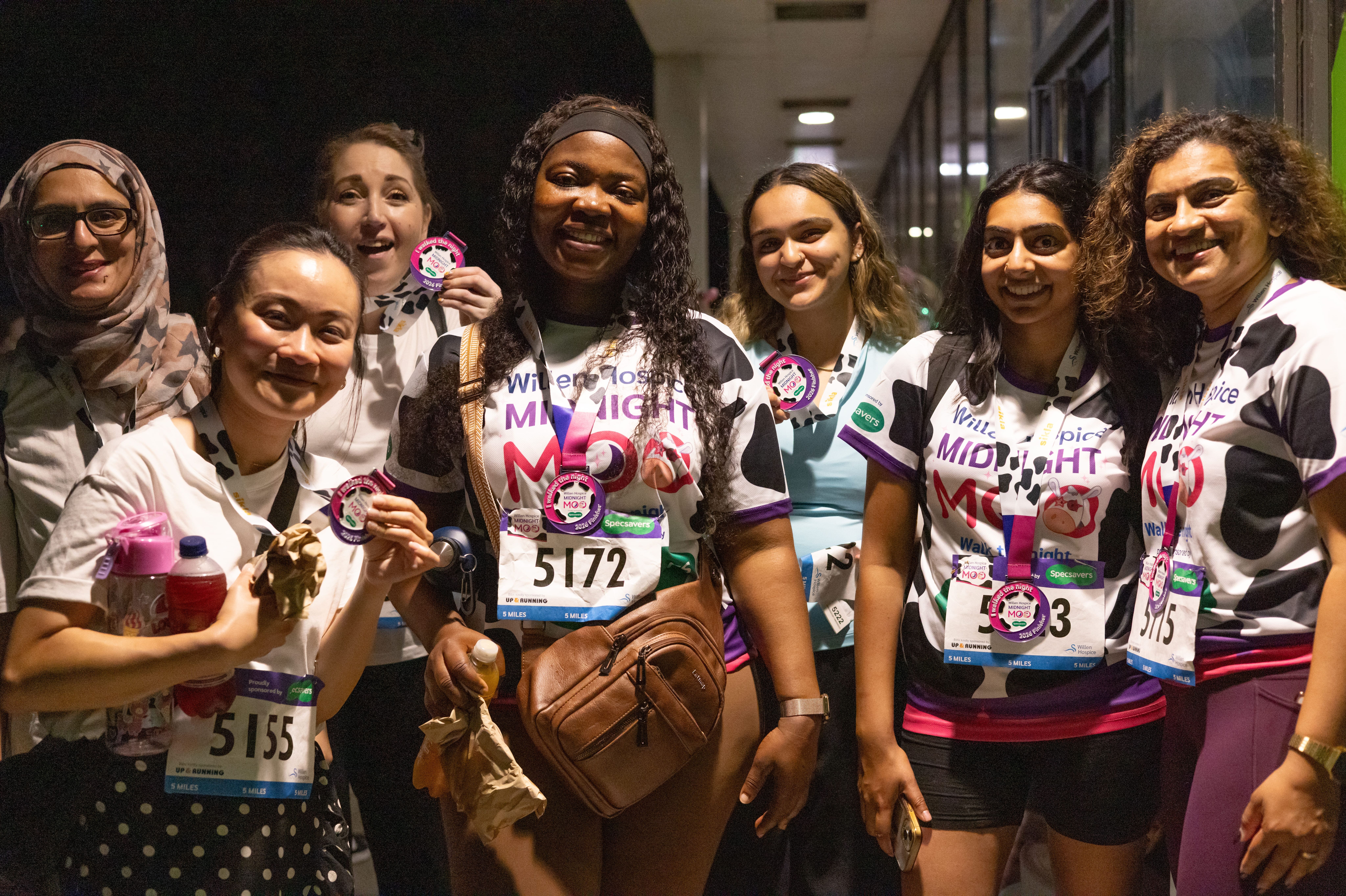 Moo-mentous turnout for Willen Hospice’s Midnight Moo walk