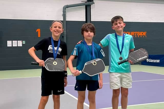 U12 singles medalists