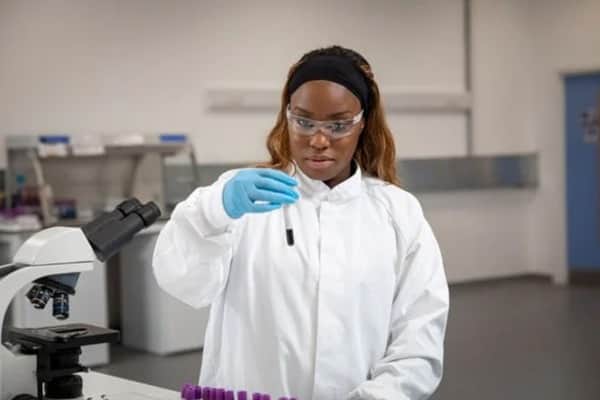Sample processing at UK Biocentre, the home for Our Future Health and other significant biological collections