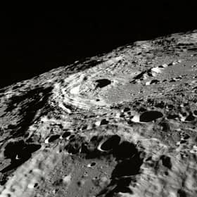 Close up image of the Moon