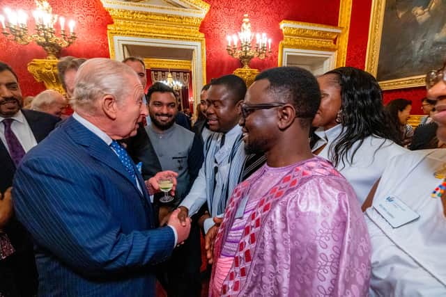Their Majesties The King and Queen, accompanied by The Duchess of Gloucester, host a
reception to celebrate the Commonwealth Diaspora, QECT 100 Young Leaders 2026, ahead of the Commonwealth Heads of
Government Meeting in Antigua and Barbuda.