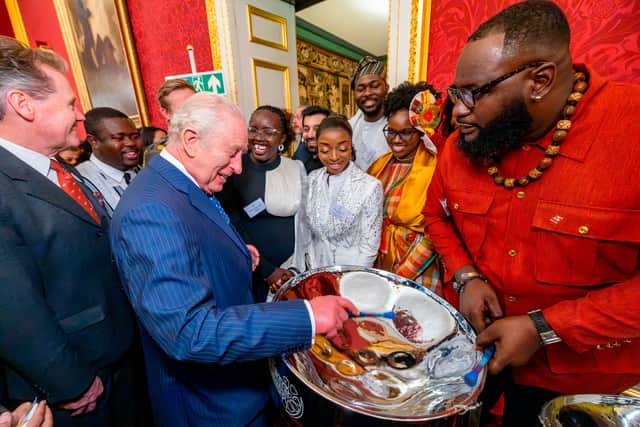 Their Majesties The King and Queen, accompanied by The Duchess of Gloucester, host a
reception to celebrate the Commonwealth Diaspora, QECT 100 Young Leaders 2026, ahead of the Commonwealth Heads of
Government Meeting in Antigua and Barbuda.