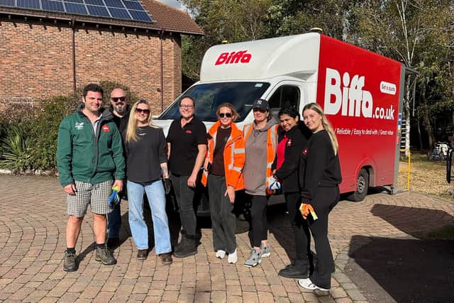 Biffa volunteers joined Camphill MK staff for the big clear-out