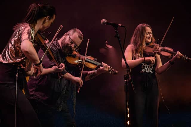 Blazin' Fiddles: Jenna Reid, Rua MacMillan and Kristan Harvey in action